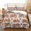 Adults Home Motor Bedding Set Microfiber Motorcycles Bedspread 2/3 Piece Duvet Cover Set With Pillowcase Single Double Queen