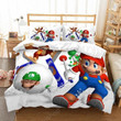 Cartoon Mario Game Character Kid Bed Linen Set 2/3Pcs Au/Us/Eu Size Microfiber Bedding Set With Pillowcase Soft Duvet Cover Set