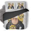 Minions And Gru Despicable Me 3 Duvet Cover Bedding Set