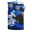 Toothless Night Fury Vs Light Fury Bedding Set - Duvet Cover And Pillowcase Set