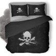 Skull Black And White Duvet Cover Bedding Set