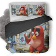 Red The Angry Birds Duvet Cover Bedding Set