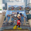 Disney Mickey Mouse And Castle 18 Duvet Cover Bedding Set