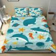 Ocean Quilt Bedding - Duvet Cover And Pillowcase Set