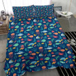 Ocean Pattern Quilt Bedding - Duvet Cover And Pillowcase Set