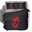 Red Skull Duvet Cover Bedding Set
