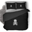 Skull And Bones Minimalism Duvet Cover Bedding Set