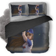 Baseball Girl Duvet Cover Bedding Set
