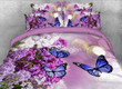 Purple Lilac And Butterflies Gs-Cl-Ml2510 Bedding Set