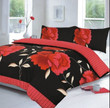 Black Red Flower Clt0912033T Bedding Sets