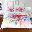 Colorful Skull And Floral Bedding Set Bedroom Decor