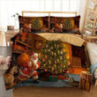 Santa Claus Prepare Give Out Gift Bedding Set Bedroom Decor