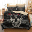 Red Rose With The Death Bedding Set Bedroom Decor