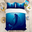 3D Blue Sea Mermaid Bedding Set All Over Prints