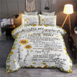 To My Daughter Sunflower Bedding Set All Over Prints