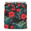 Tropical Hibiscus Leaves Bedding Set All Over Prints