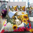 Skull Sunflower Bedding Set Iy