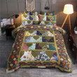 Beautiful Colorful Cat And Wool Roll Bedding Set Iy