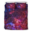 Red Purple Nebula Galaxy Space Bedding Set Iy