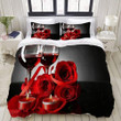 Red Rose And Red Wine Bedding Set Iy