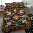 Brown Native American Duvet Cover Bedding Set