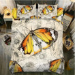 Default Yellow Autumn Butterfly 3D Duvet Cover Bedding Set