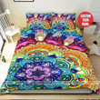 Colorful Mandala Bohemian Custom Duvet Cover Bedding Set With Name
