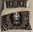 Mexico Aztec Skull Warrior Duvet Cover Bedding Set
