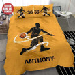 Basketball On Fire Custom Name And Number Duvet Cover Bedding Set