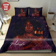 Mother And Son Black Women Duvet Cover Bedding Set With Name