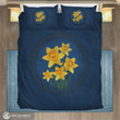 Yellow Daffodils Flower Wales Cotton Bed Sheets Spread Comforter Duvet Cover Bedding Sets