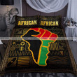 Black African Map With Pattern Duvet Cover Bedding Set