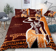Beautiful African Woman Cotton Bed Sheets Spread Comforter Duvet Cover Bedding Sets