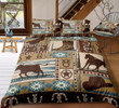 Cowboy Western Themed Cotton Bed Sheets Spread Comforter Duvet Cover Bedding Sets