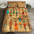 African Womens Daily Life Cotton Bed Sheets Spread Comforter Duvet Cover Bedding Sets