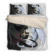 Black & White Dragon Cotton Bed Sheets Spread Comforter Duvet Cover Bedding Sets