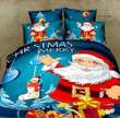 Santa Cotton Bed Sheets Spread Comforter Duvet Cover Bedding Sets