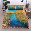 Autumn Sunflower Cotton Bed Sheets Spread Comforter Duvet Cover Bedding Sets