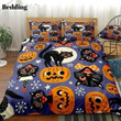 Halloween Black Cats Cotton Bed Sheets Spread Comforter Duvet Cover Bedding Sets