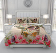 Floral Skull Cotton Bed Sheets Spread Comforter Duvet Cover Bedding Sets