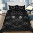 Secretive Black Cat Cotton Bed Sheets Spread Comforter Duvet Cover Bedding Sets