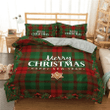 Merry Christmas And Happy New Year Cotton Bed Sheets Spread Comforter Duvet Cover Bedding Sets