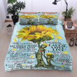 Personalized To My Daughter Sunflower From Mom Today Is A Good Day Cotton Bed Sheets Spread Comforter Duvet Cover Bedding Sets