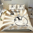 Personalized Baseball Player Cotton Bed Sheets Spread Comforter Duvet Cover Bedding Sets