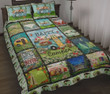 Camping Happy Camper Cotton Bed Sheets Spread Comforter Duvet Cover Bedding Sets