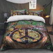 Peace Hippie Cotton Bed Sheets Spread Comforter Duvet Cover Bedding Sets