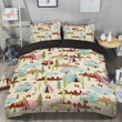 Camping Cotton Bed Sheets Spread Comforter Duvet Cover Bedding Sets