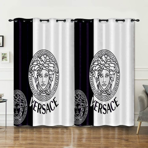 Versace Black and white Windows Curtain