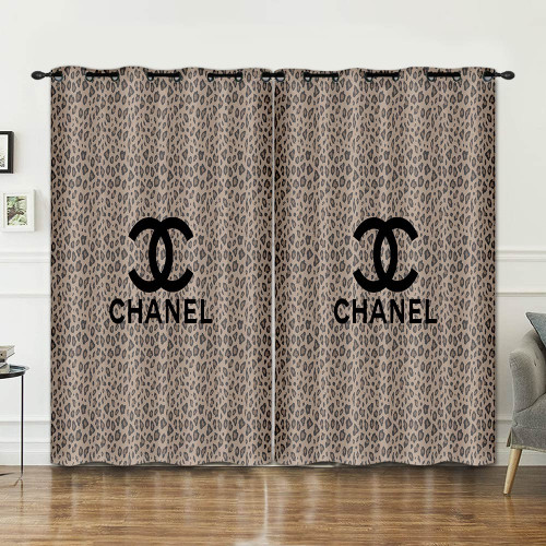 Chanel brown Limited windows curtain