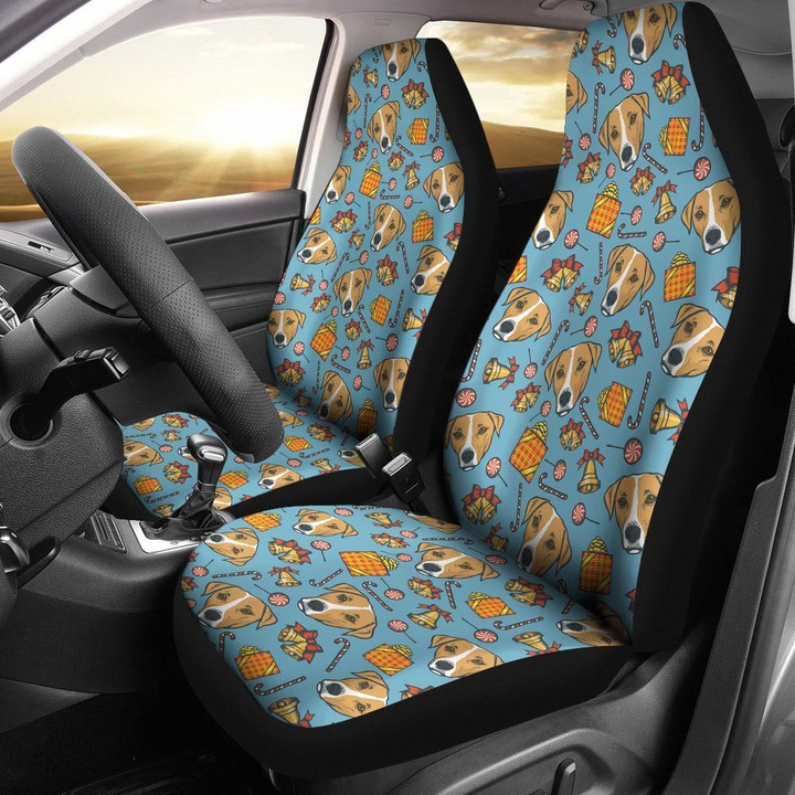 Dog Jack Russell Pattern Print Universal Fit Car Seat Cover CW2129